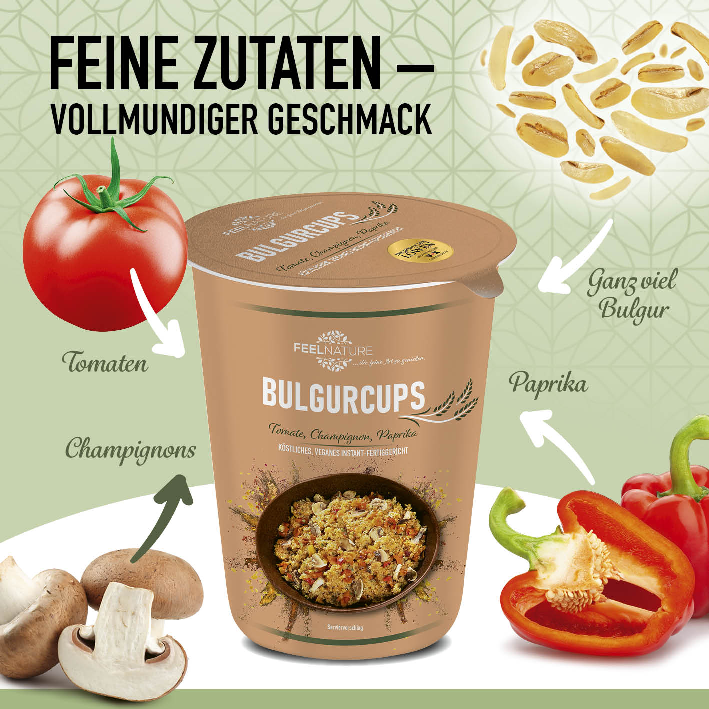 6er-Pack Vegetables - Tomate, Champignon & Paprika